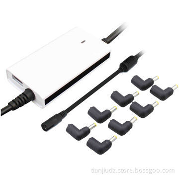 Real E-mark/FCC-approved 90W Universal In-car Laptop Charger with USB 5V/2A